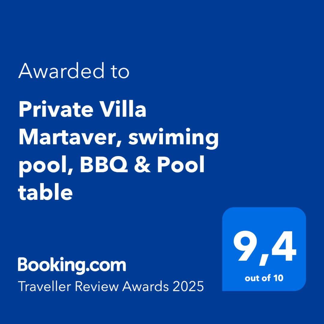 Private Martaver, Swiming Pool, Bbq & Pool Table Mutxamel